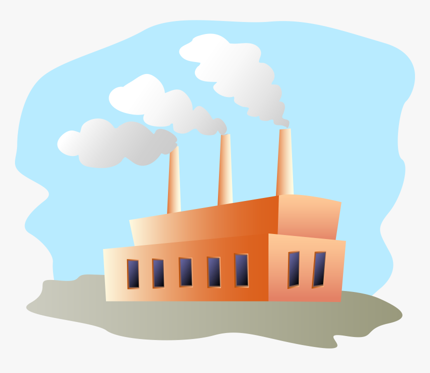 Clipart Of Necessary, Manufacturer And Industries - Factory Clipart, HD Png Download