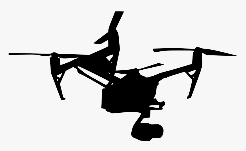 Drone Silhouette Png, Transparent Png