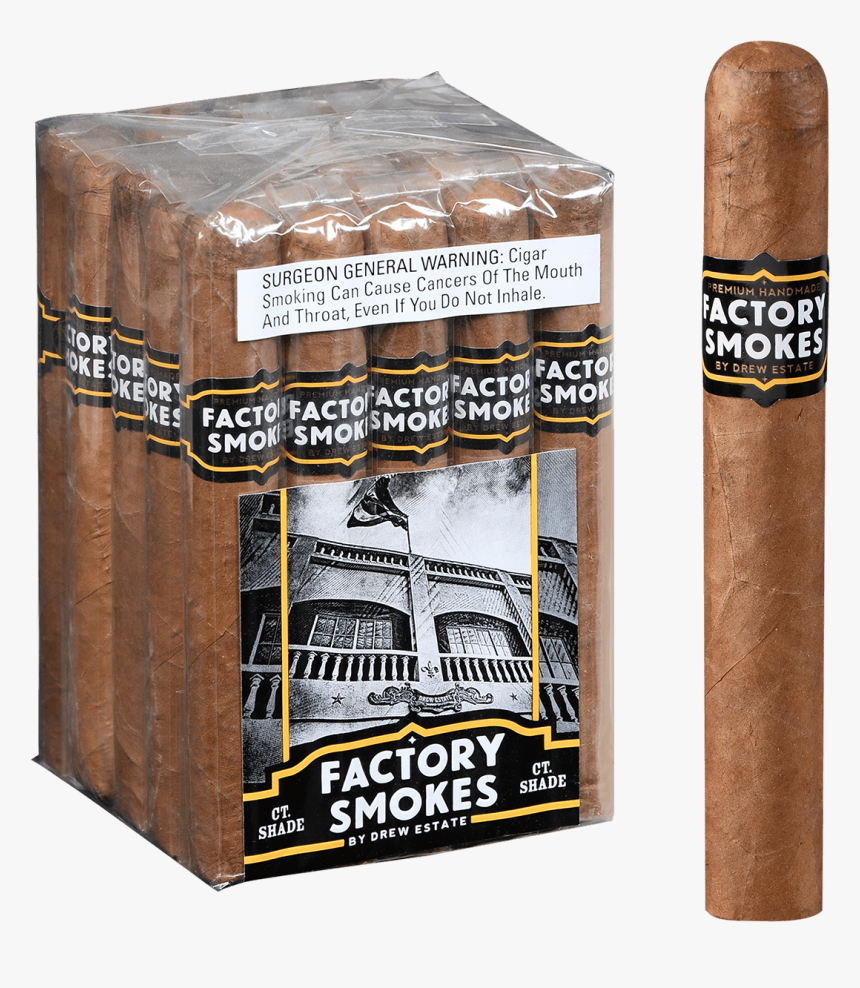 Drew Estate Factory Smokes Shade Churchill - Box, HD Png Download