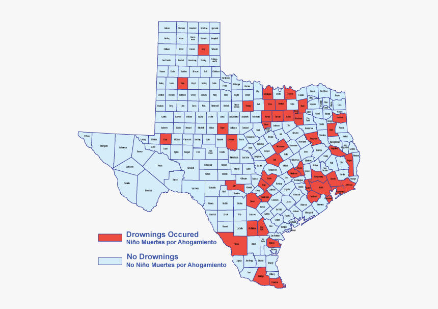 2018 Child Drownings In Texas - Texas Drownings, HD Png Download