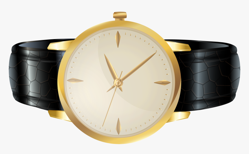 Black Wrist Watch Png Clip Art - Watch Clip Art, Transparent Png