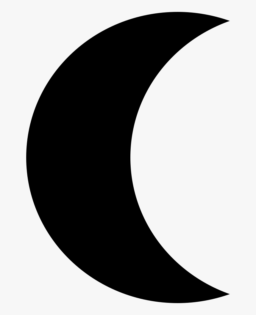 Transparent Phases Of The Moon Clipart - Dibujo De Luna Negra, HD Png Download