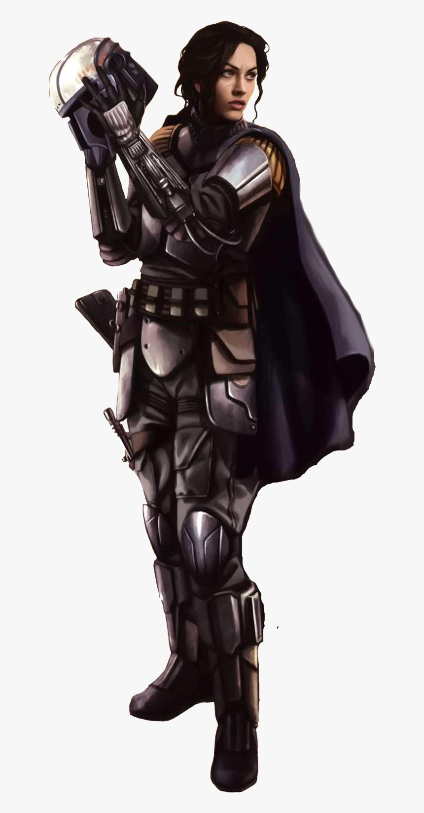 Star Wars Mandalorian Girl, HD Png Download