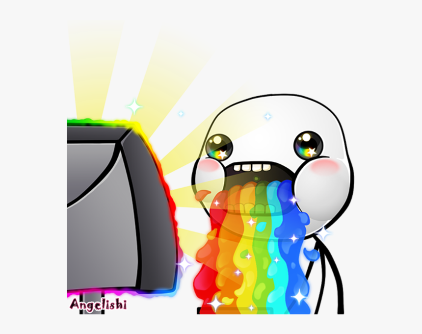 Do Angclishi Vertebrate Cartoon Flightless Bird Technology - Puking Rainbow, HD Png Download