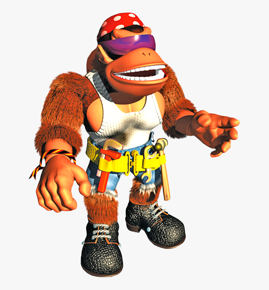Funky With Rolled-up Sleeves - Donkey Kong Country 3 Funky Kong, HD Png Download