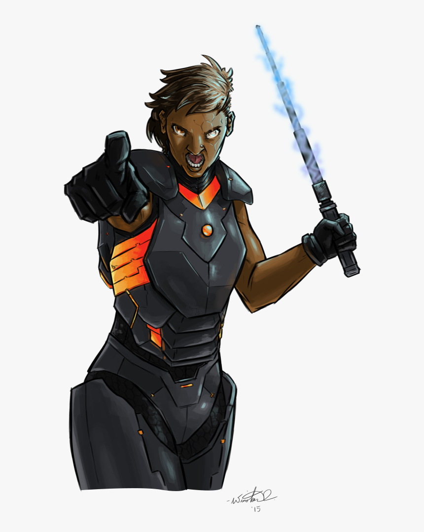 Htw Fem Armor Hunter - Scifi Bounty Hunter Female, HD Png Download