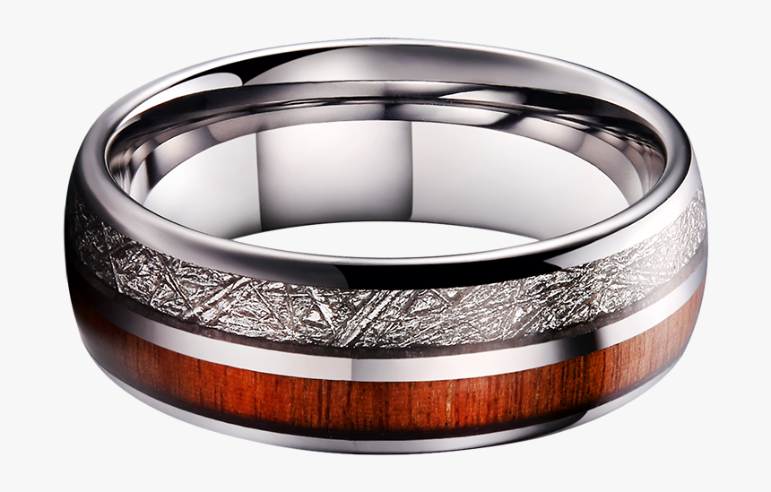 King Will Meteor™ Imitated Meteorite & Wood Inlay With - Bangle, HD Png Download