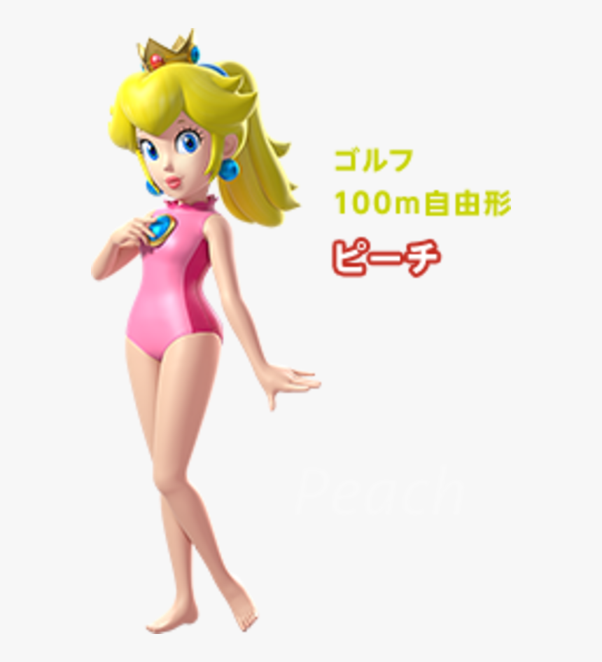 ゴルフ 100m自由形 ピーチ Mario & Sonic At The Olympic Games - Mario And Sonic At The Rio 2016 Olympic Games Peach, HD Png Download