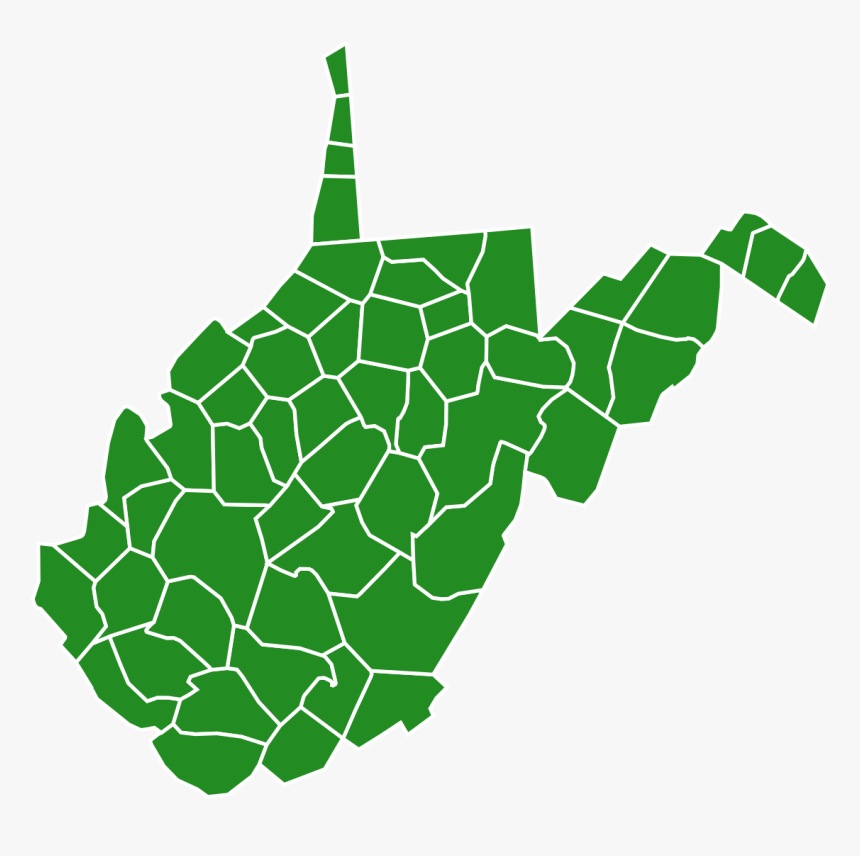 West Virginia Electoral Map 2016, HD Png Download