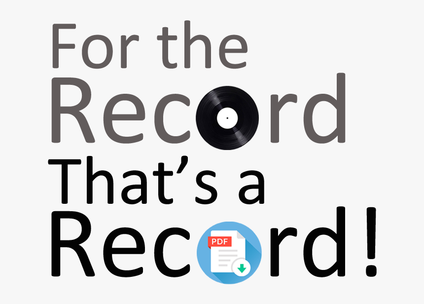 For The Record, That S A Record Icon - Graphic Design, HD Png Download