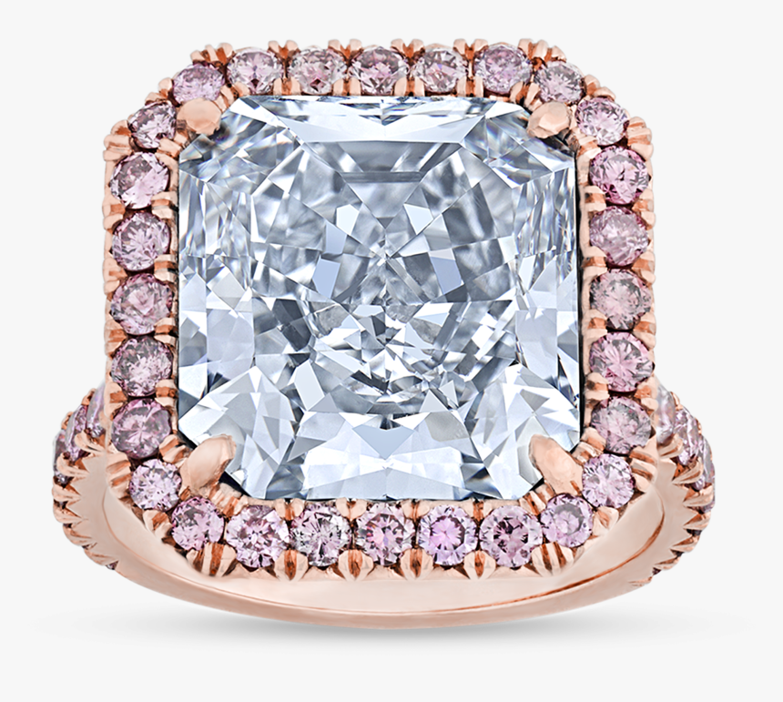Fancy Blue Diamond Ring, - Diamond, HD Png Download