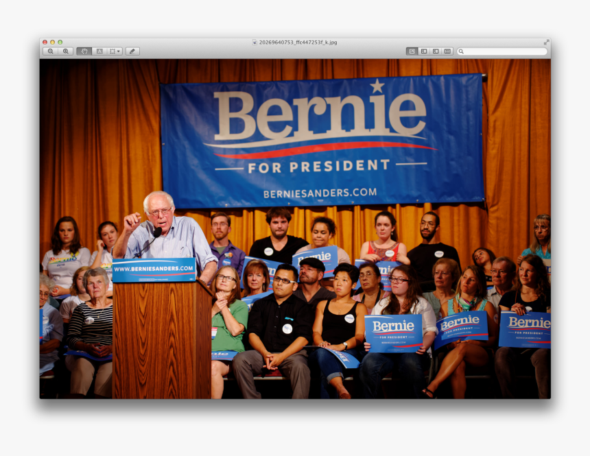 Bernie Sanders Has Attracted Much Of The Yourh Vote - Banner, HD Png Download