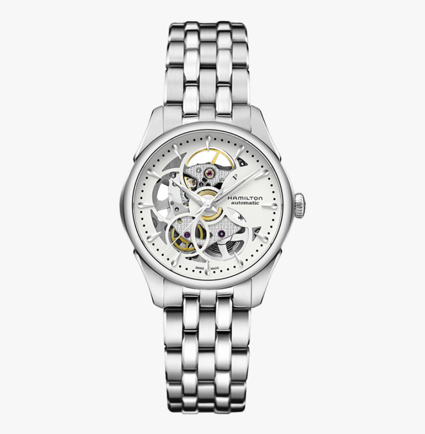Skeleton Lady Auto The Lady Auto Comes In A Stainless - Hamilton Jazzmaster Skeleton Ladies, HD Png Download