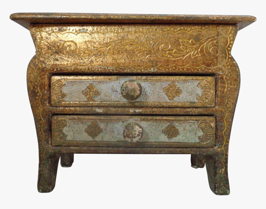 Transparent Gold Chest Png - Chest Of Drawers, Png Download