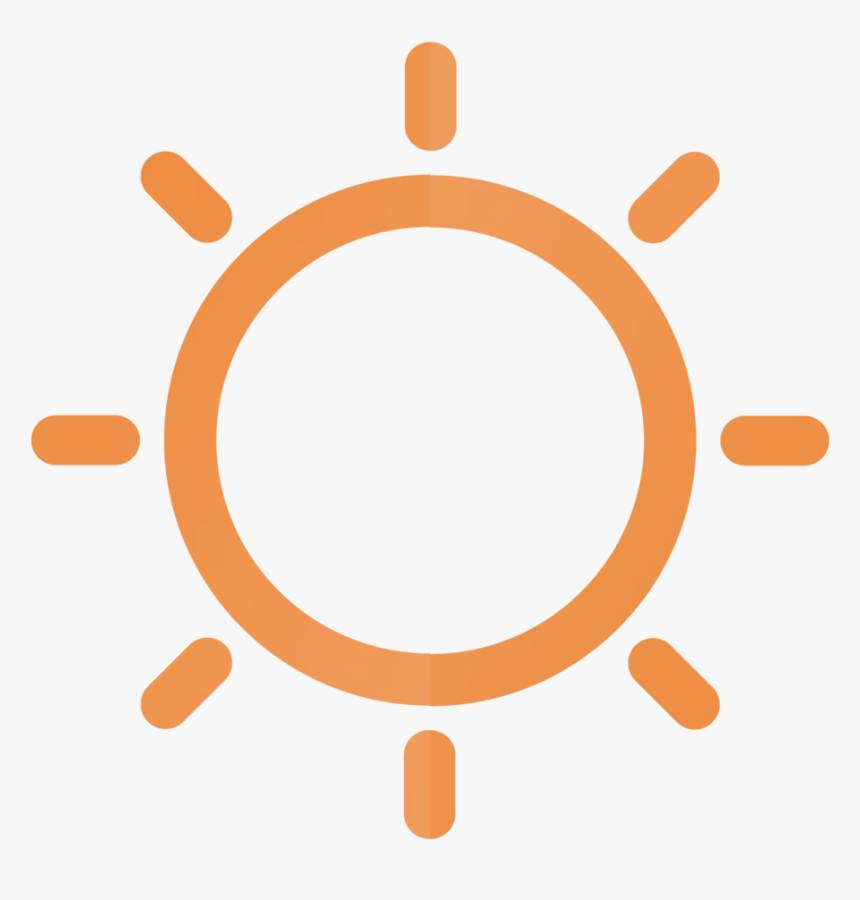 Icons With Color Hdr - White Sun Emoji, HD Png Download