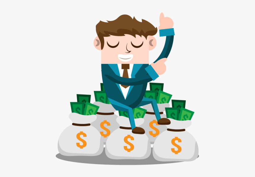 Cartoon Money Png - People With Money Png, Transparent Png