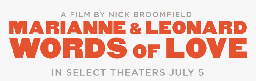 Marianne & Leonard Words Of Love - Graphic Design, HD Png Download