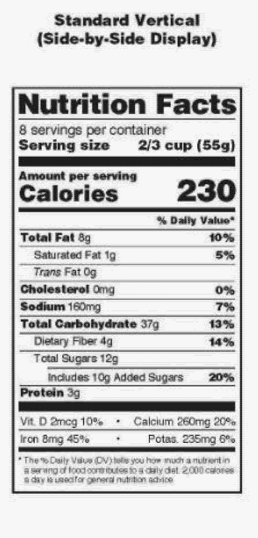 Nutrition Facts, HD Png Download