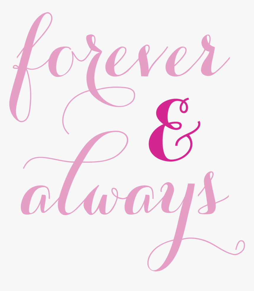 Posterazzi Love Words Black Ii Poster Print , Png Download - Forever And Always Pillow, Transparent Png