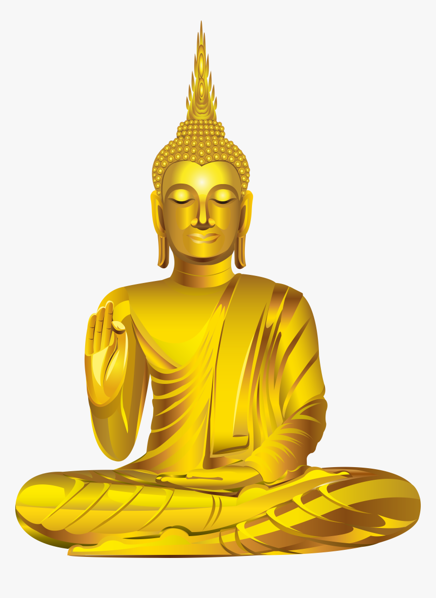 Gold Buddha Statue Png Clip Art, Transparent Png
