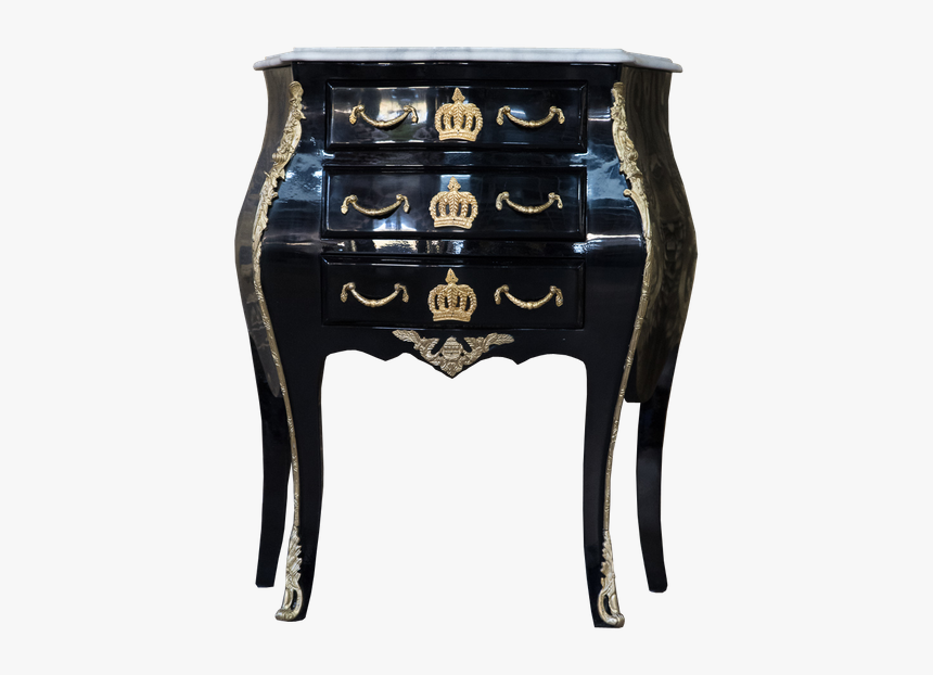 Pompöös By Casa Padrino Baroque Chest With 3 Drawers - End Table, HD Png Download
