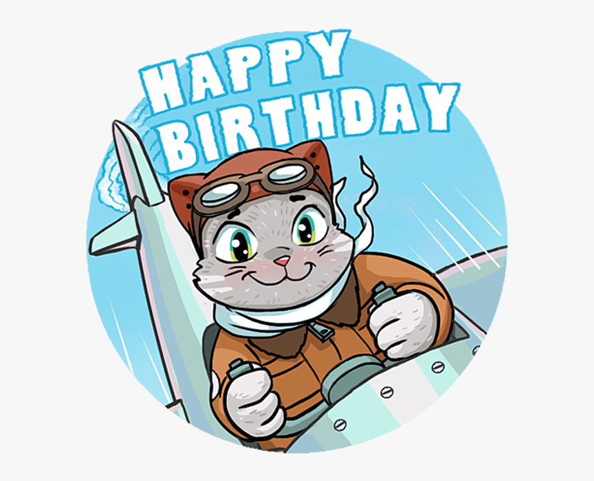 Kamikaze Cat Messages Sticker-5 - Cartoon, HD Png Download