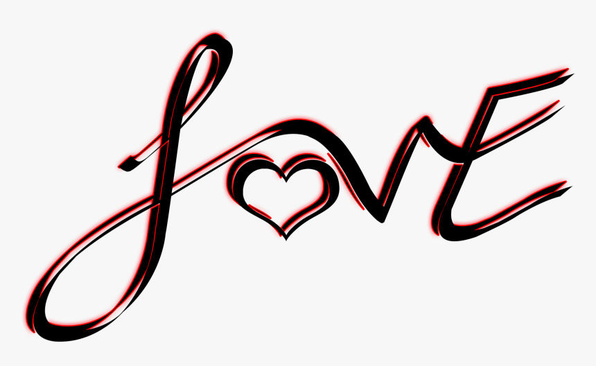 Love Text Png Hd, Transparent Png