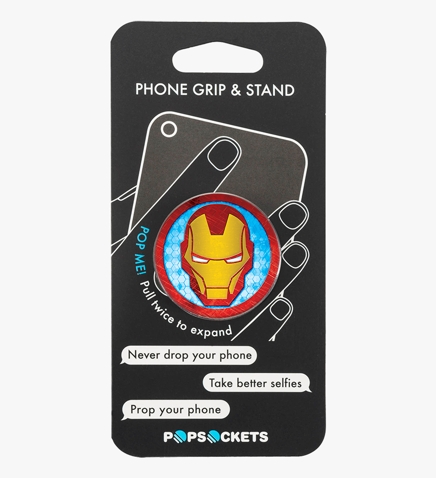 Popsocket Iron Man Avengers Marvel Phone Grip And Stand - Ron Jon Popsockets, HD Png Download