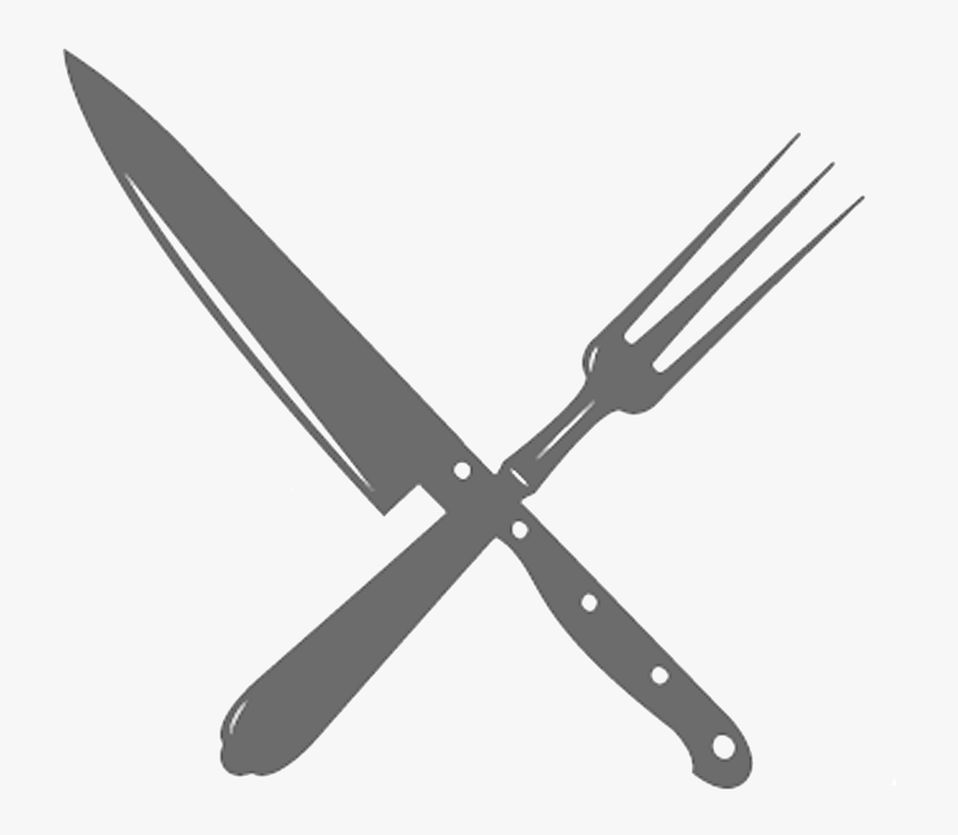 Fork And Knife Clear Large - Fork And Knife Png, Transparent Png