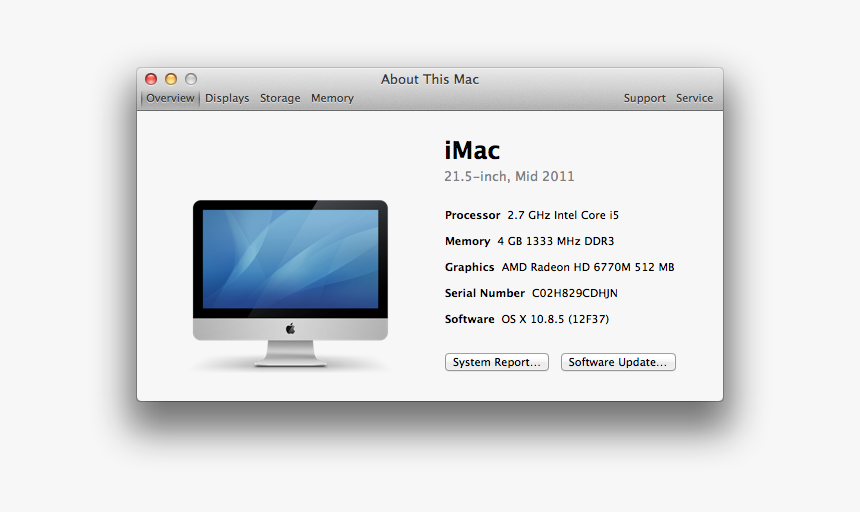 Macbook Pro 2014 About This Mac, HD Png Download