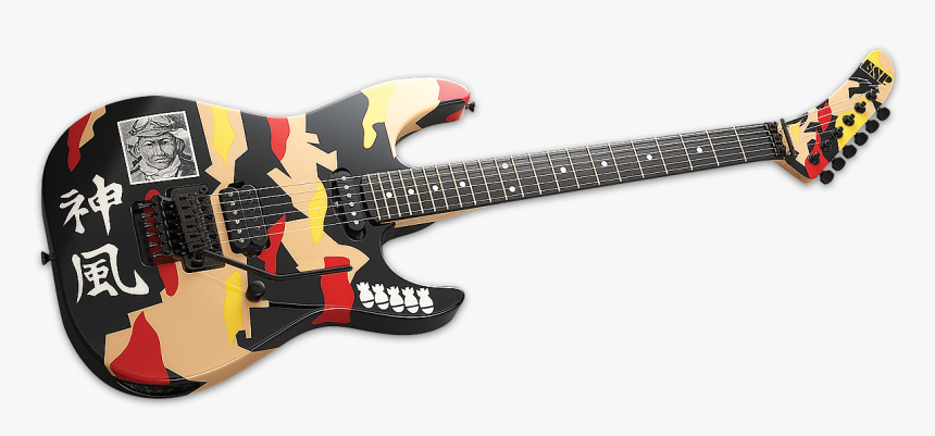 Esp Custom Shop Signature Series George Lynch Kamikaze-1 - George Lynch Kamikaze, HD Png Download