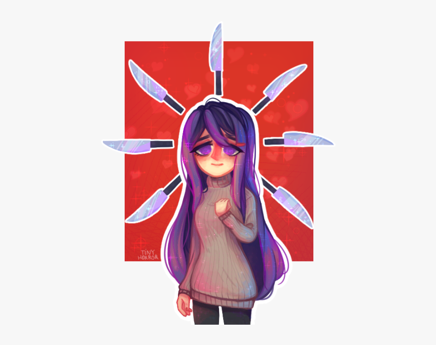 Anime Girl Holding A Knife
