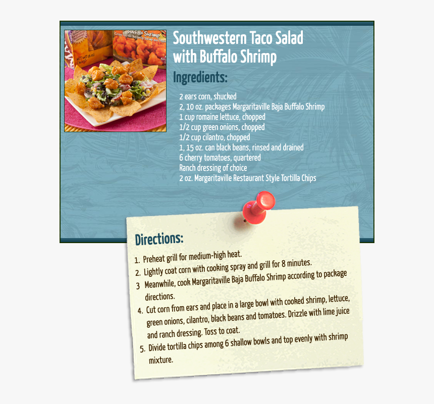 Taco Salad W/ Buffalo Shrimp - Tamagoyaki, HD Png Download