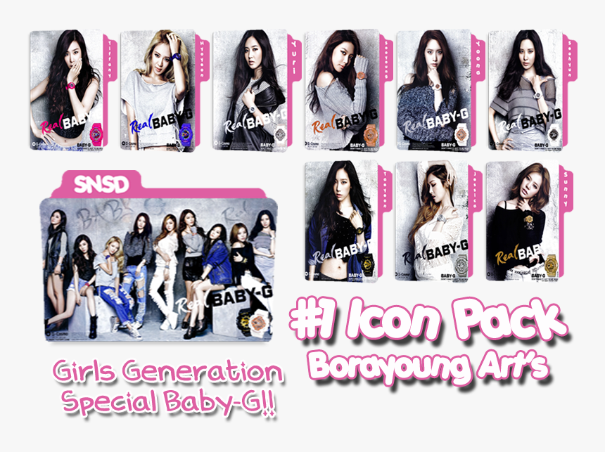 #1 Folder Icon Pack Snsd Borayoung - Doll, HD Png Download