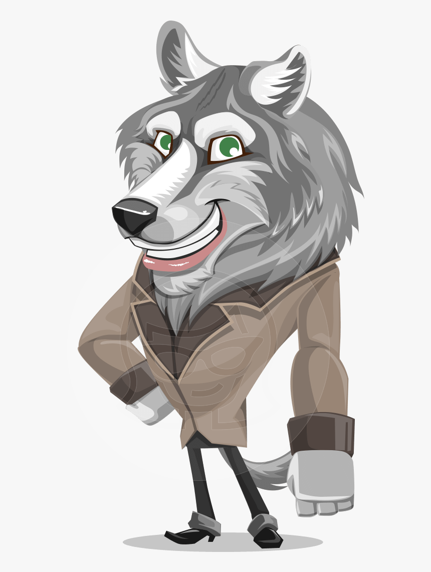 Wolf Cartoon Png, Transparent Png