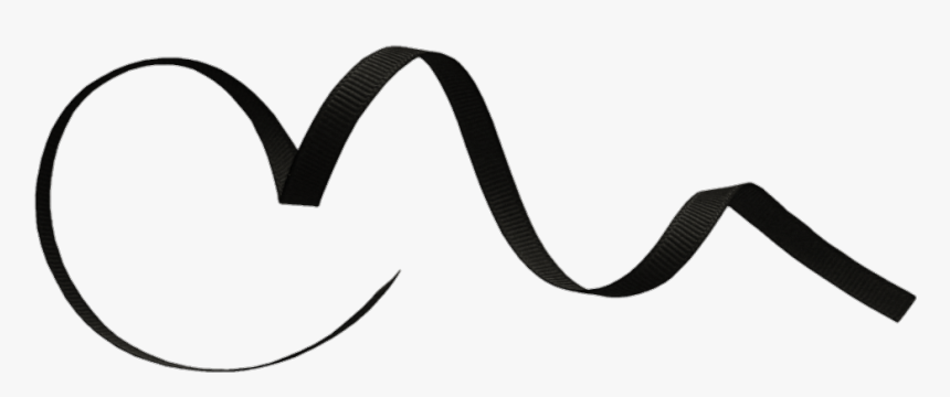 Popular And Trending Twirl - Black Ribbon Png Transparent, Png Download