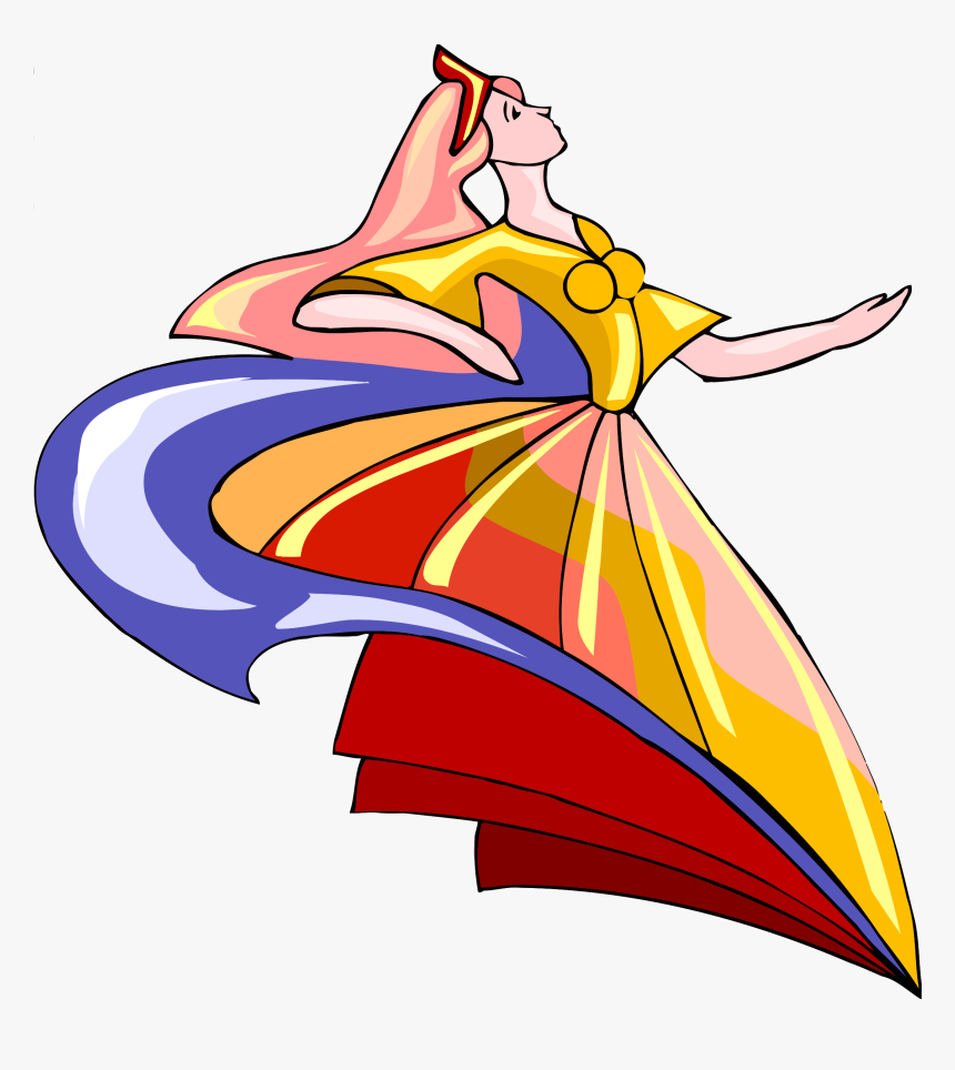 Transparent Twirl Png - 卡通 兒童 民族 舞 背景, Png Download