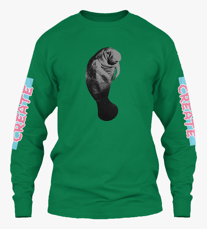 Green Manatee - Shirt Design For Work, HD Png Download