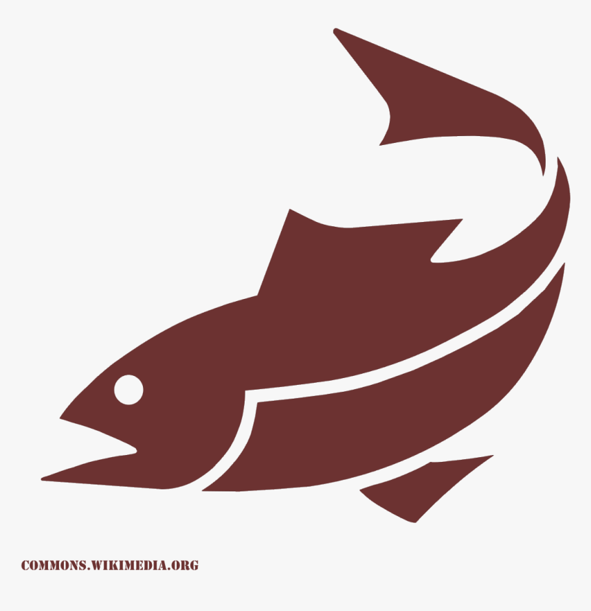 Hal Ikon A Wikimediáról - Fish Png Black And White, Transparent Png
