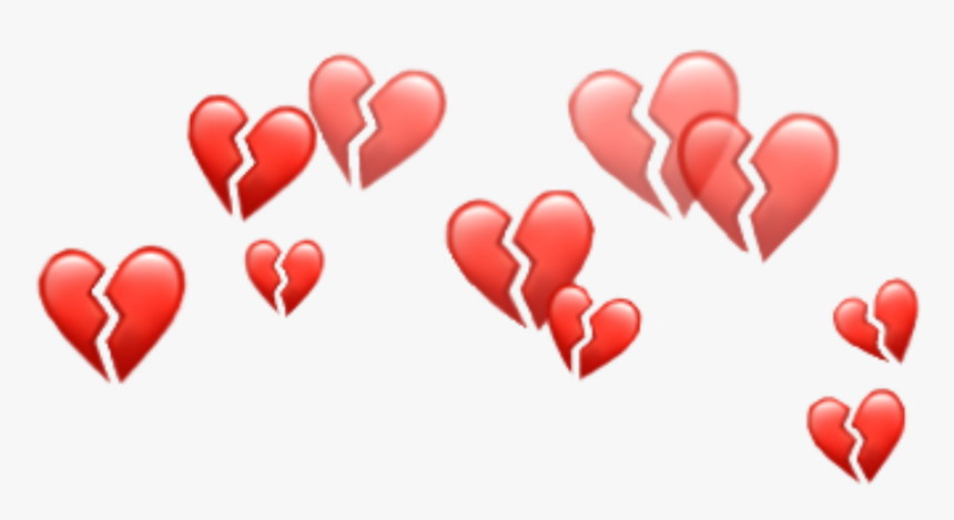 Heart Hearts Emoji Emojis Crown Red Tumblr - Snapchat Heart Filter, HD Png Download