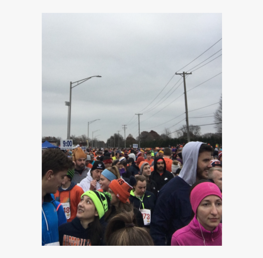 Pre-race Excitement At The Naperville Turkey Trot - Crowd, HD Png Download