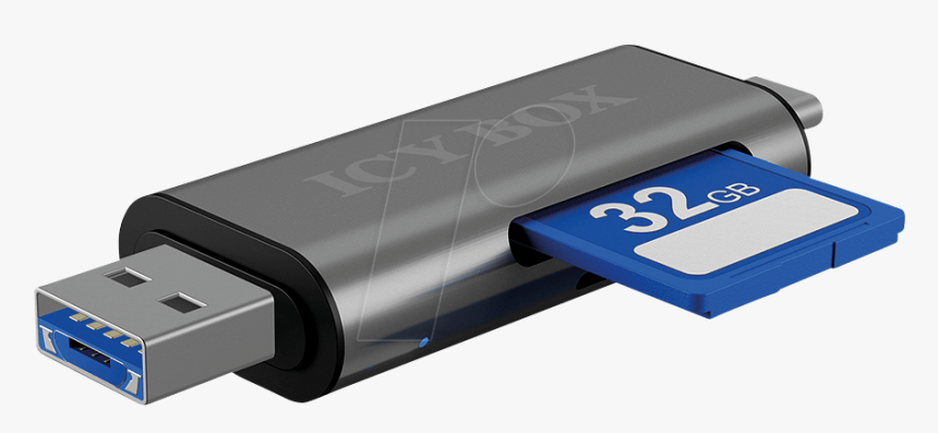 Card Reader Png - Usb Čítačka Microsd Kariet, Transparent Png