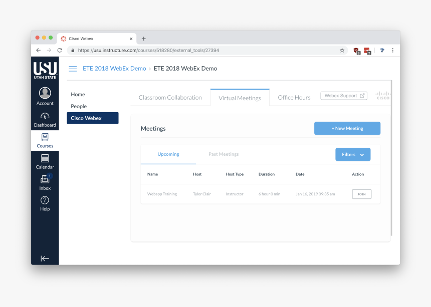 Webex Within Canvas With The Join Button Displayed - Окно Свойства Программы, HD Png Download