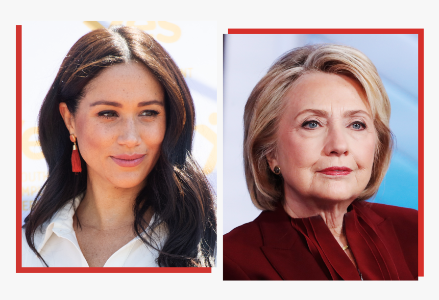 Hillary Clinton And Meghan Markle - Meghan Markle, HD Png Download