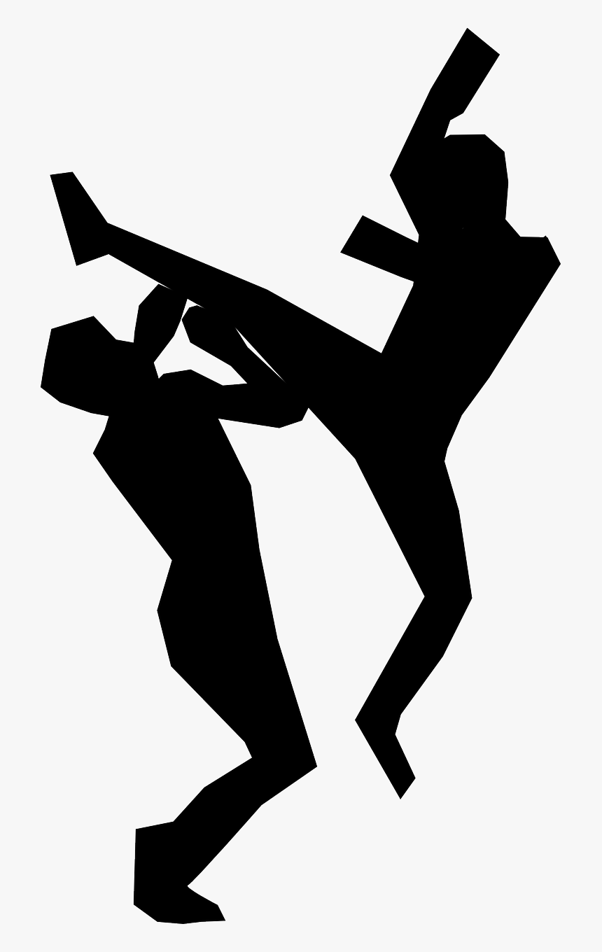 Muay Thai Silhouette, HD Png Download