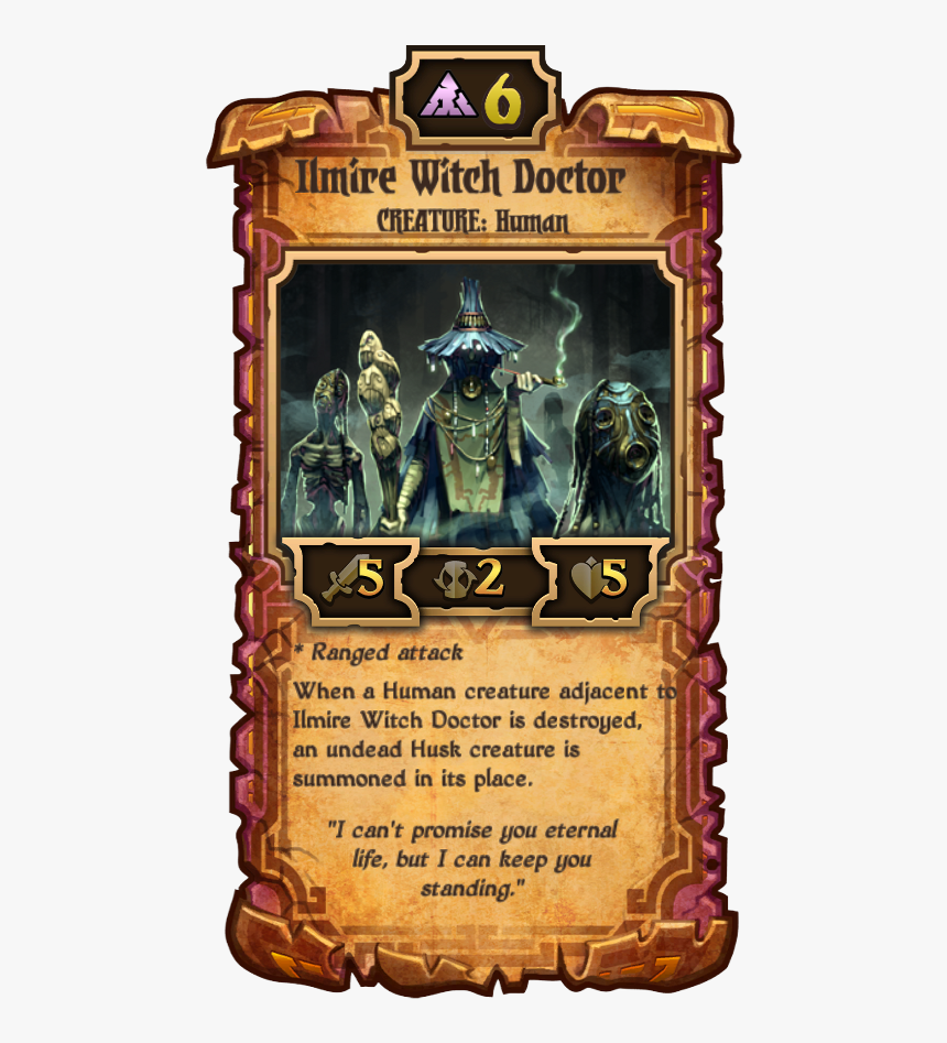 Ilmire Witch Doctor - Callers Bane Card List, HD Png Download
