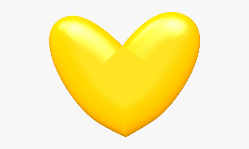 Yellow Heart Png Transparent, Png Download