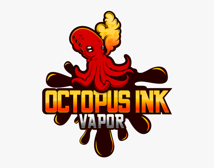 Octopus Ink Vapor - Kartun Vape, HD Png Download