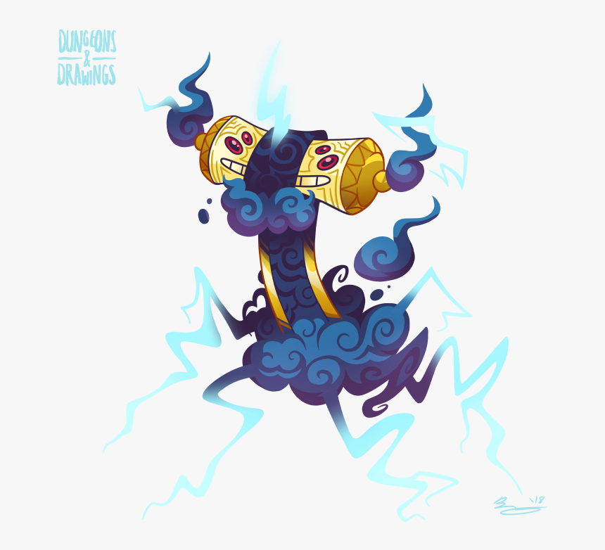Storm Elemental Storm Elementals Are Pretty Much Perky - Illustration, HD Png Download