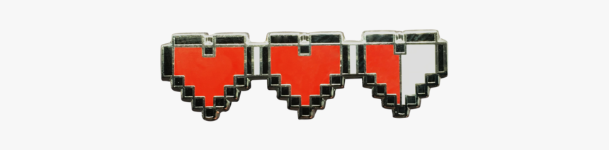 Three Heart Zelda Pin - Illustration, HD Png Download